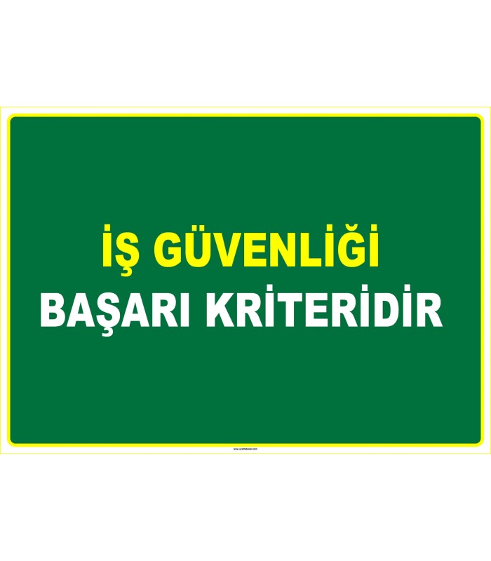 EF1064 - İş Güvenliği Başarı Kriteridir