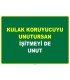 EF1066 - Kulak Koruyucuyu Unutursan, İşitmeyi De Unut
