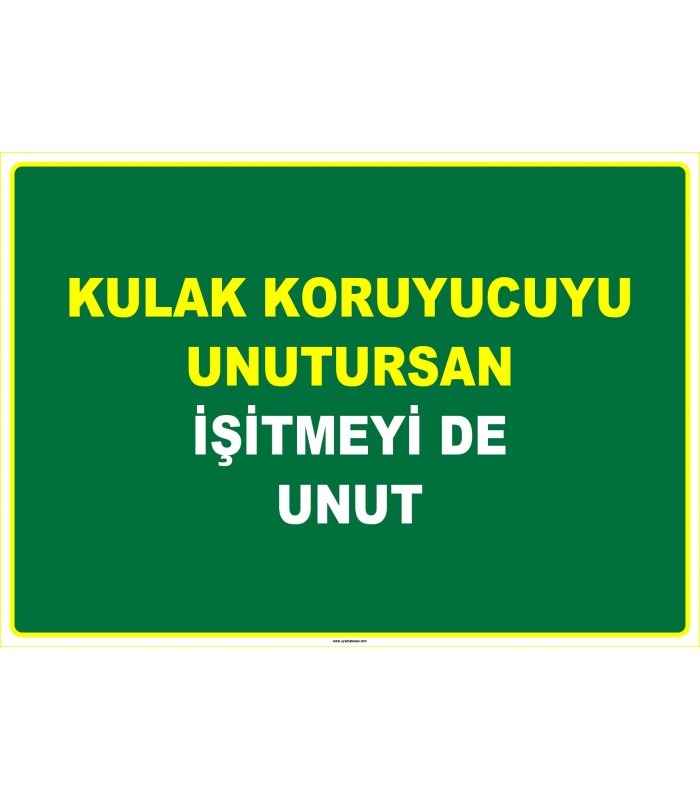 EF1066 - Kulak Koruyucuyu Unutursan, İşitmeyi De Unut