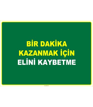 EF1067 - Bir Dakika Kazanmak İçin Elini Kaybetme