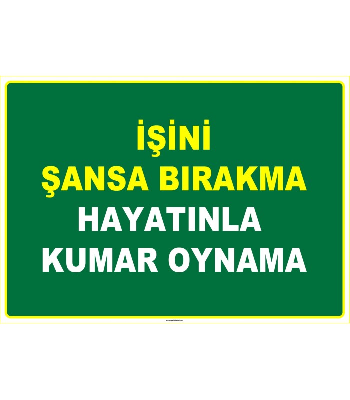 EF1074 - İşini Şansa Bırakma, Hayatınla Kumar Oynama