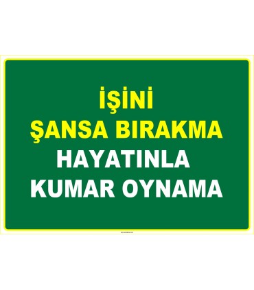 EF1074 - İşini Şansa Bırakma, Hayatınla Kumar Oynama
