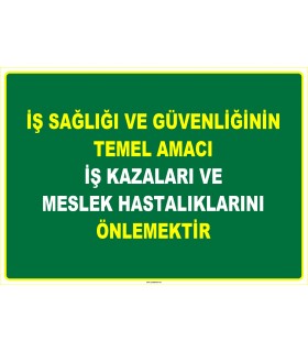EF1075 - İş Sağlığı ve Güvenliğinin Temel Amacı, İş Kazaları ve Meslek Hastalıklarını Önlemektir