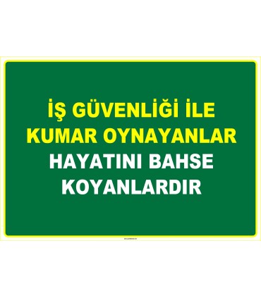 EF1083 - İş Güvenliği İle Kumar Oynayanlar, Hayatını Bahse Koyanlardır