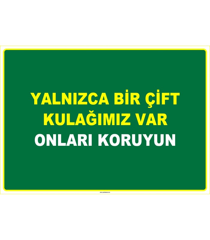 EF1084 - Yalnızca Bir Çift Kulağımız var, Onları Koruyun