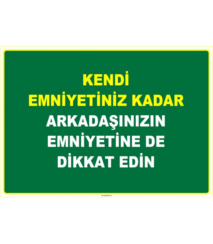 EF1085 - Kendi Emniyetiniz Kadar, Arkadaşınızın Emniyetine De Dikkat Edin