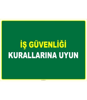 EF1086 - İş Güvenliği Kurallarına Uyun