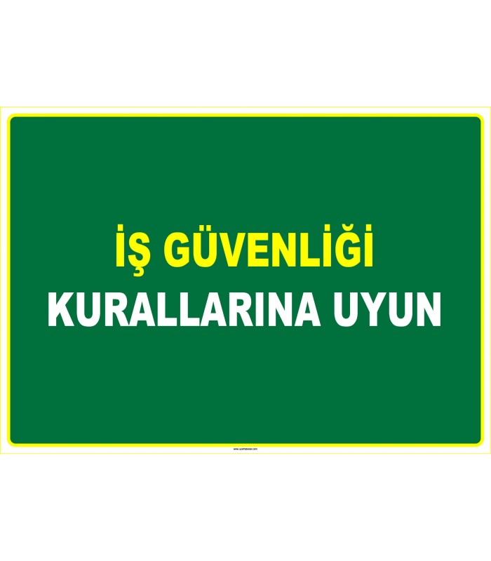 EF1086 - İş Güvenliği Kurallarına Uyun