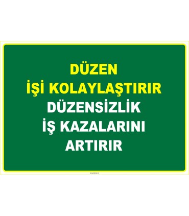 EF1094 - Düzen İşi Kolaylaştırır, Düzensizlik İş Kazalarını Artırır