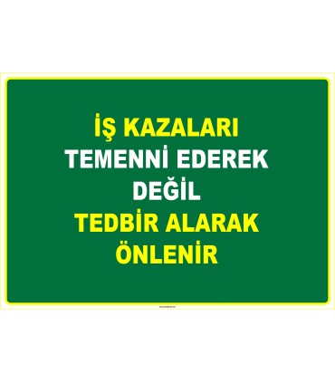 EF1104 - İş Kazaları Temenni Ederek Değil, Tedbir Alarak Önlenir
