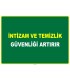 EF1116 - İntizam ve Temizlik Güvenliği Artırır