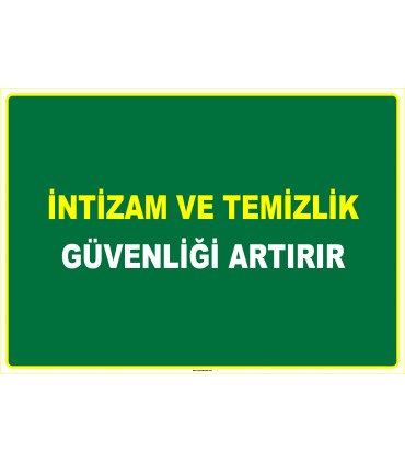 EF1116 - İntizam ve Temizlik Güvenliği Artırır