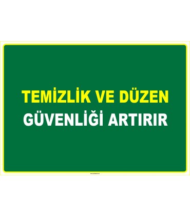 EF1117 - Temizlik ve Düzen Güvenliği Artırır