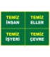 EF1119 - Temiz İnsan, Temiz Eller, Temiz İşyeri, Temiz Çevre