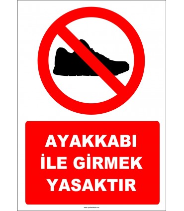 EF1127 - Ayakkabı ile Girmek Yasaktır