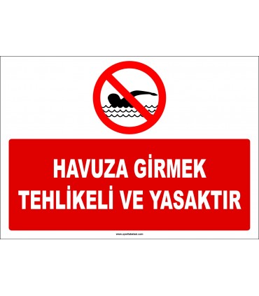 EF1174 - Havuza Girmek Tehlikeli ve Yasaktır
