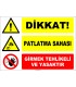 EF1182 - Dikkat! Patlatma Sahası, Girmek Tehlikeli ve Yasaktır