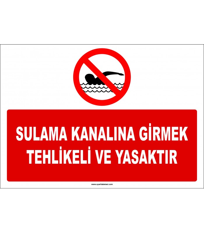 EF1187 - Sulama Kanalına Girmek Tehlikeli ve Yasaktır