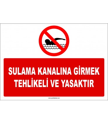 EF1187 - Sulama Kanalına Girmek Tehlikeli ve Yasaktır