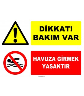 EF1201 - Dikkat! Bakım Var, Havuza Girmek Yasaktır