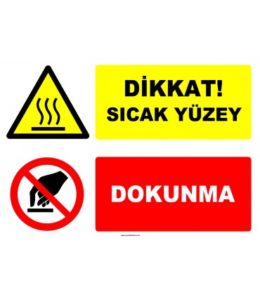 EF1236 - Dikkat! Sıcak Yüzey, Dokunma