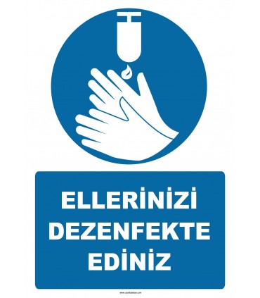 EF1249 - Ellerinizi Dezenfekte Ediniz