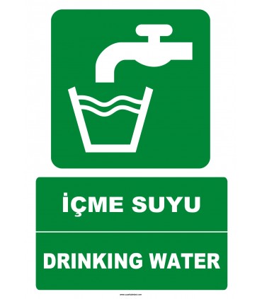 EF1262 - Türkçe İngilizce İçme Suyu Drinking Water