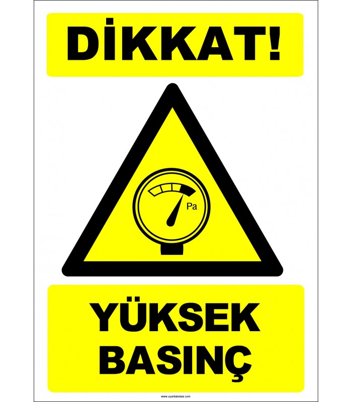 EF1264 - Dikkat! Yüksek Basınç