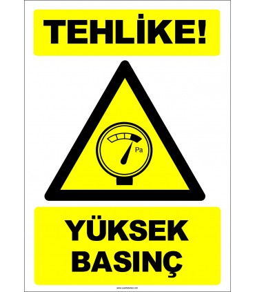 EF1265 - Tehlike! Yüksek Basınç