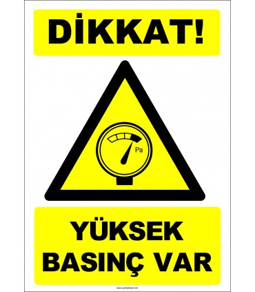 EF1266 - Dikkat! Yüksek Basınç Var