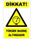 EF1273 - Dikkat! Yüksek Basınç Altındadır
