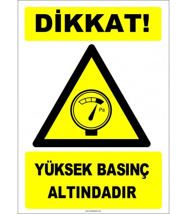 EF1273 - Dikkat! Yüksek Basınç Altındadır