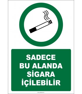 EF1307 - Sadece Bu Alanda Sigara İçilebilir