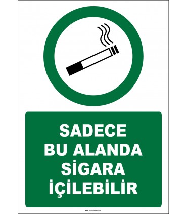 EF1307 - Sadece Bu Alanda Sigara İçilebilir