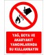 EF1314 - Yağ, Boya ve Akaryakıt Yangınlarında Su Kullanmayın