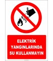 EF1316 - Elektrik Yangınlarında Su Kullanmayın
