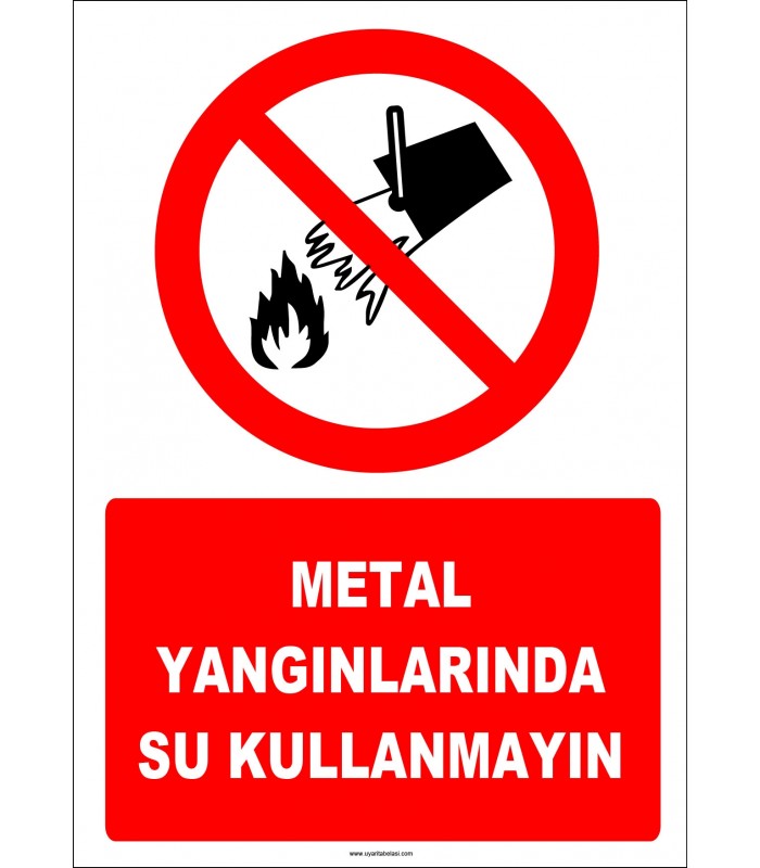 EF1317 - Metal Yangınlarında Su Kullanmayın