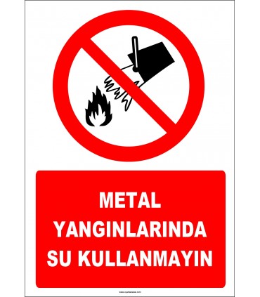EF1317 - Metal Yangınlarında Su Kullanmayın