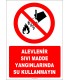 EF1319 - Alevlenir Sıvı Madde Yangınlarında Su Kullanmayın