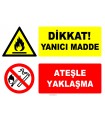 EF1330 - Dikkat! Yanıcı Madde, Ateşle Yaklaşma