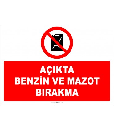 EF1338 - Açıkta Benzin ve Mazot Bırakma