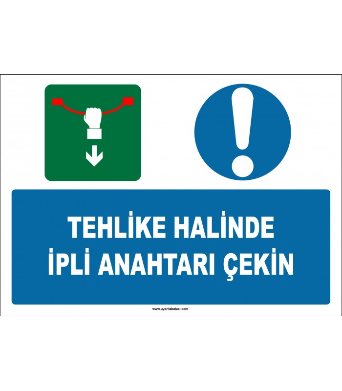 EF1382 - Tehlike Halinde İpli Anahtarı Çekin