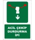 EF1384 - Acil Çekip Durdurma İpi