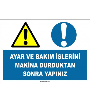 EF1388 - Ayar ve Bakım İşlerini Makina Durduktan Sonra Yapınız