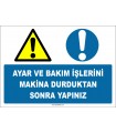 EF1388 - Ayar ve Bakım İşlerini Makina Durduktan Sonra Yapınız