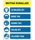 EF1390 - Mutfak Kuralları Levhası