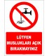 EF1408 - Lütfen Muslukları Açık Bırakmayınız