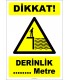 EF1418 -Dikkat derinlik, m