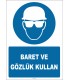 EF1453 - Baret ve Gözlük Kullan