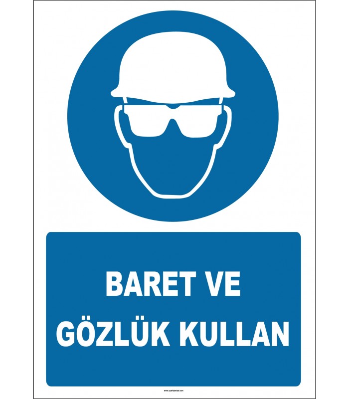 EF1453 - Baret ve Gözlük Kullan